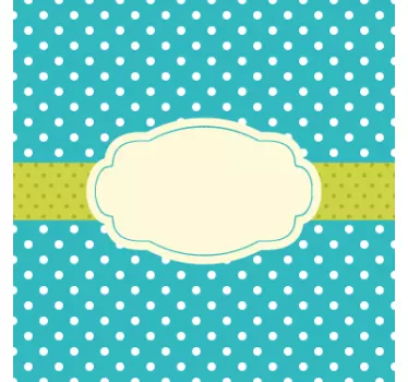Sticker étiquette à pois - TenStickers