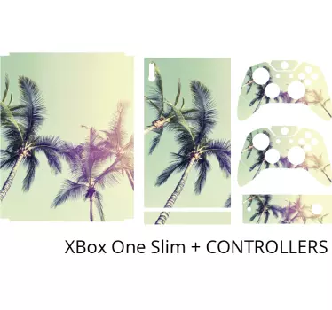 Sticker Xbox ambiance palmier - TenStickers