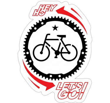 Autocollant vélo motif prêt à partir - TenStickers