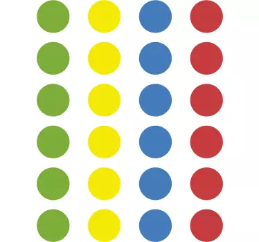 Sticker Sol Jeu Twister - TenStickers