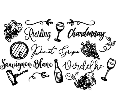 Sticker Maison Vins - TenStickers