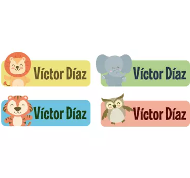 Autocollant cahier animal personnalisé - TenStickers