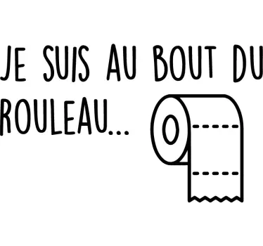 Sticker WC papier toilette - TenStickers