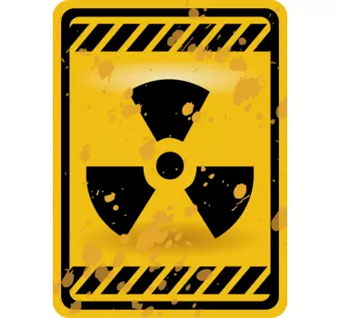 Sticker signal radioactif - TenStickers