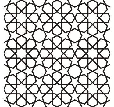 Sticker fenêtre forme géométrique oriental - TenStickers