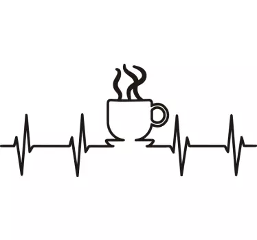 Laptop sticker café sur la peau - TenStickers