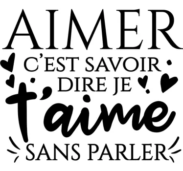 Autocollant Amour mots jolies - TenStickers