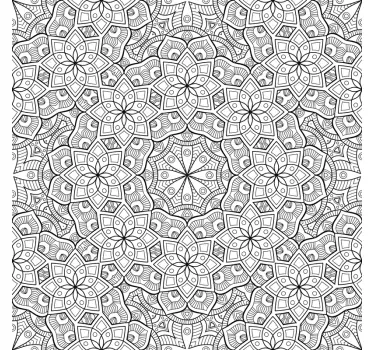Sticker fenêtre mandala - TenStickers