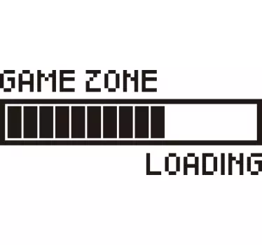 Autocollant jeu vidéo zone de chargement - TenStickers