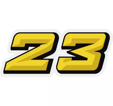 Sticker voiture de course personnalisé - TenStickers