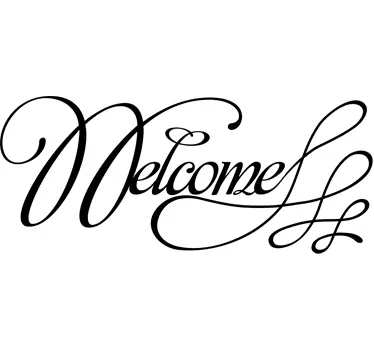 Autocollant vitrine décoratif welcome - TenStickers
