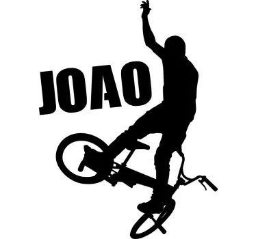 Autocollant mural bxm avec nom vélo - TenStickers
