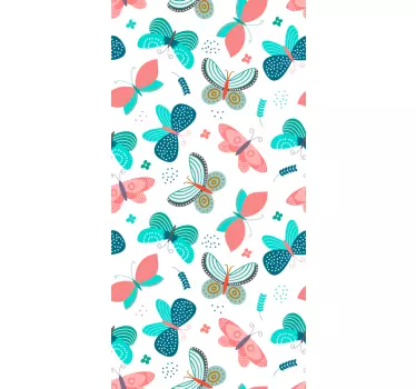 Sticker fenêtre motif papillon coloré - TenStickers