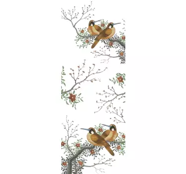 Sticker fenêtre oiseaux et branches - TenStickers