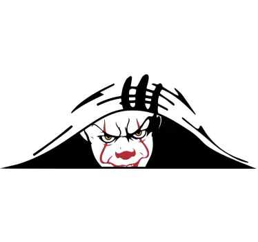 Autocollant voiture clown - TenStickers