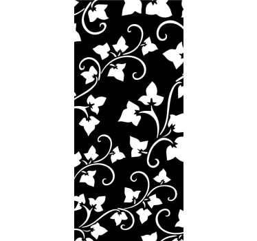Sticker fenêtre feuille translucide de branches d'arbre - TenStickers
