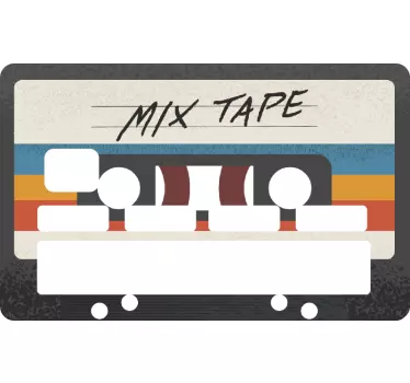 Sticker carte bancaire cassette audio - TenStickers