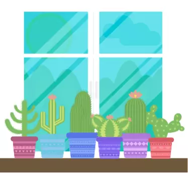 Photo murale vue sur jardin - TenStickers