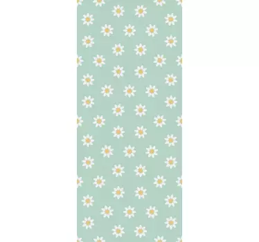 Sticker frigo fleurs marguerites - TenStickers