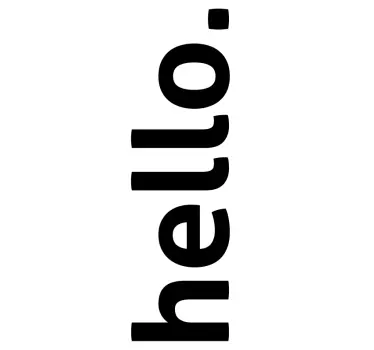 Sticker de porte Hello - TenStickers