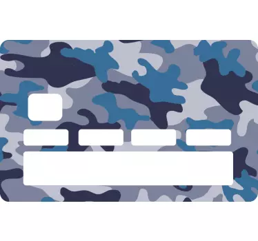 Sticker carte bancaire camouflage militaire - TenStickers