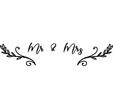 Sticker pour Tete de Lit Monsieur et madame - TenStickers