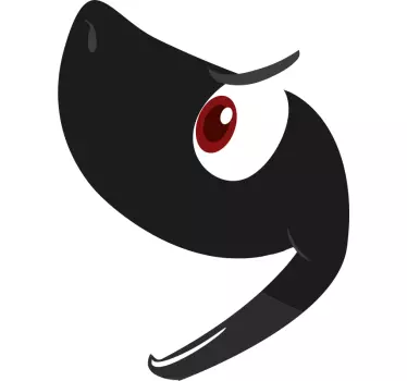 Autocollant vélo visage de requin - TenStickers