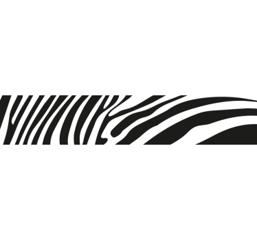 Autocollant vélo imitation peau de zèbre - TenStickers