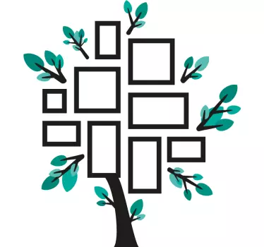 Sticker mural Arbre généalogique personnalisable - TenStickers