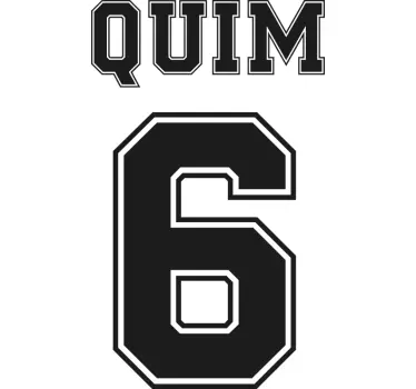 Sticker de Porte Nom et numéro - TenStickers