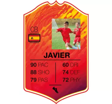 Sticker personnalisé Carte de football - TenStickers