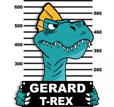 Autocollant Porte Dinosaure personnalisable - TenStickers