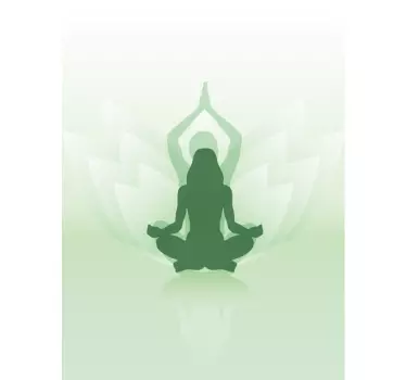 Sticker déco Meuble et porte Yoga - TenStickers