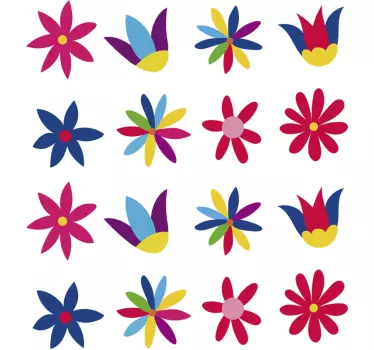 Autocollant vélo fleurs sauvages - TenStickers