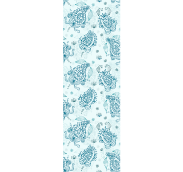Sticker frigo motif cachemire - TenStickers