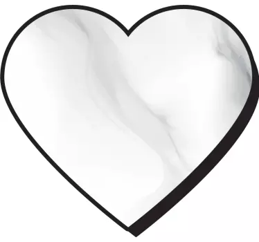 Autocollant Amour Joli coeur avec marbre - TenStickers