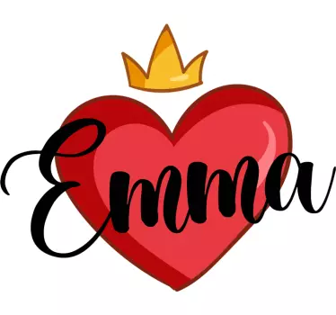 Autocollant Amour Noms avec coeur - TenStickers