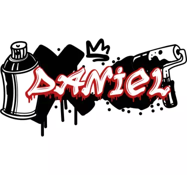 Autocollant Urbain Couleurs minimales graffiti - TenStickers