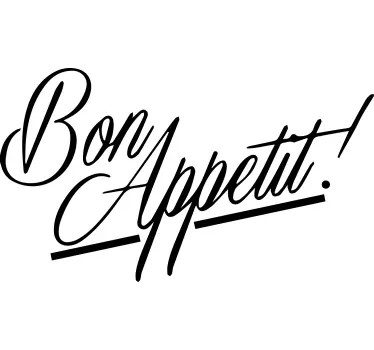Sticker cuisine citation bon appétit - TenStickers