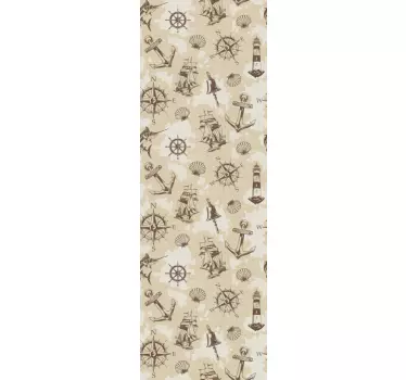 Sticker frigo objets de la mer - TenStickers