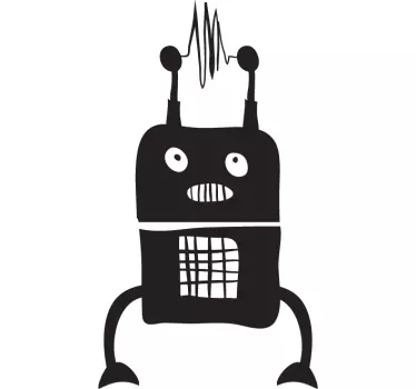 Sticker espace alien robot - TenStickers