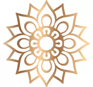 stickers voiture fleurs Mandala de mémoire médiévale - TenStickers