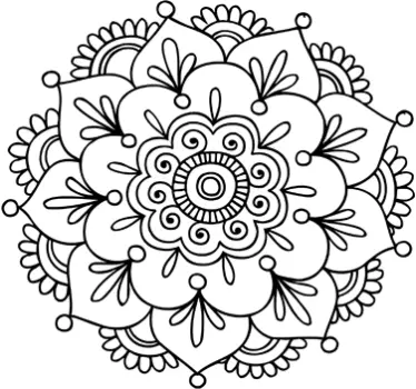 Sticker fleur de lotus hindou - TenStickers