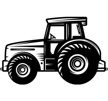 Autocollant Insdustrie Tracteur agricole détaillé - TenStickers