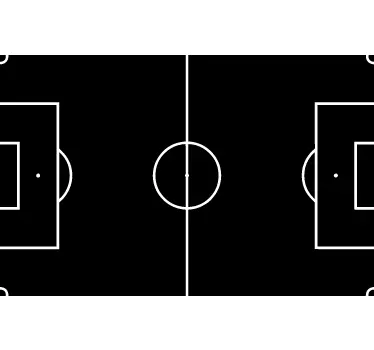Sticker foot ardoise terrain de foot - TenStickers