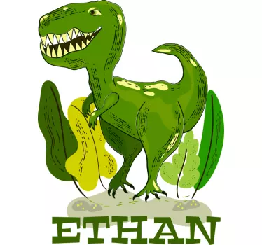 Sticker design de dinosaure personnalisable - TenStickers