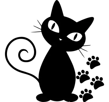 Sticker mural salon animal de compagnie Impression de chat - TenStickers