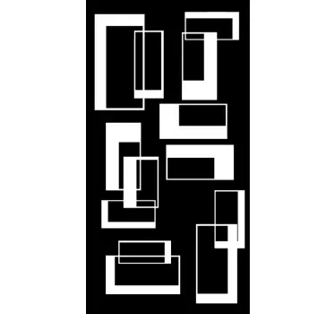Sticker paroi de douche salle de bain rectangles - TenStickers
