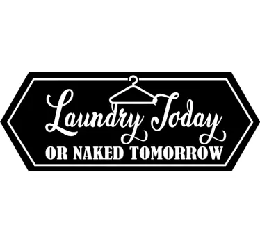 Sticker vitrine humour sur la lessive - TenStickers