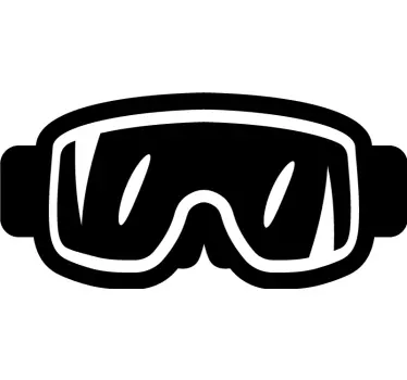 Sticker de Sport Extrême Masque de ski - TenStickers